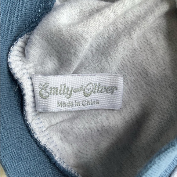 Emily & Oliver Mustache Pants 0 months to 3 months 0-3M - Picture 2 of 4